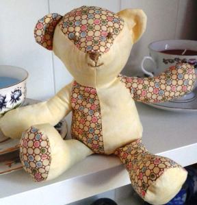 Front of patchwork teddy 1